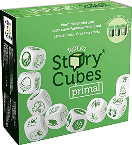 Asmodee Zygomatic - Story Cubes - Primal - Jeu Familial - Jeu narratif - 1 à 12 Joueurs - À partir de 6 Ans et Plus - 20 Minutes - Allemand