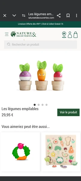 Légumes empilables