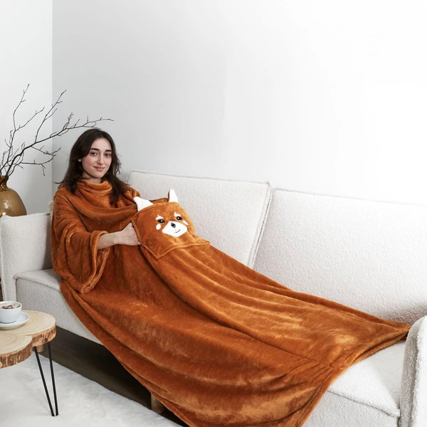PLAID KANGOUROU PANDA ROUX – La Chaise Longue