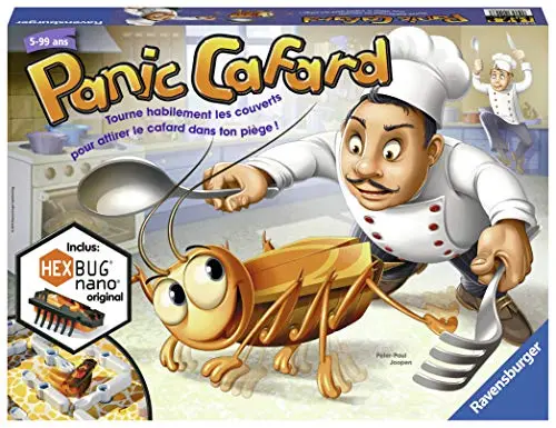 Ravensburger - Panic Cafard - Jeu de société - Enfants et Parents - Jeu de rapidité rigolo - De 2 à 4 Joueurs à partir de 5 ans - Mixte - 21443 - Version française