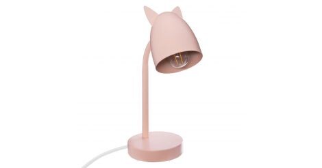 Lampe à Poser en Métal "Oreilles" 31cm Rose