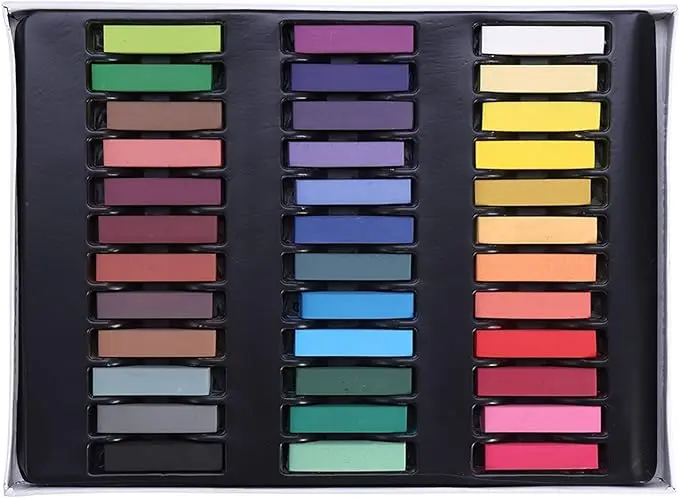 Stylo de Teinture Capillaire Temporaire - Couleur de Cheveux Lavable, Teinture Capillaire Lavable Professionnelle - Craie pour Cheveux, Bâton de Couleur de Cheveux - Teinture Temporaire(36 couleurs)
