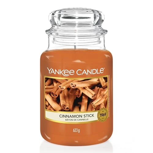 Yankee Candle bougie parfumée Bâton de cannelle - Format jarre - Bougie longue durée jusqu’à 150 heures de combustion - Cadeau parfait pour femme