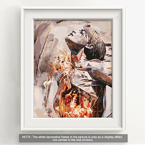 Bougimal Peinture par Numero Adulte, Décoration Intérieure Maison sans Cadre 40x50cm