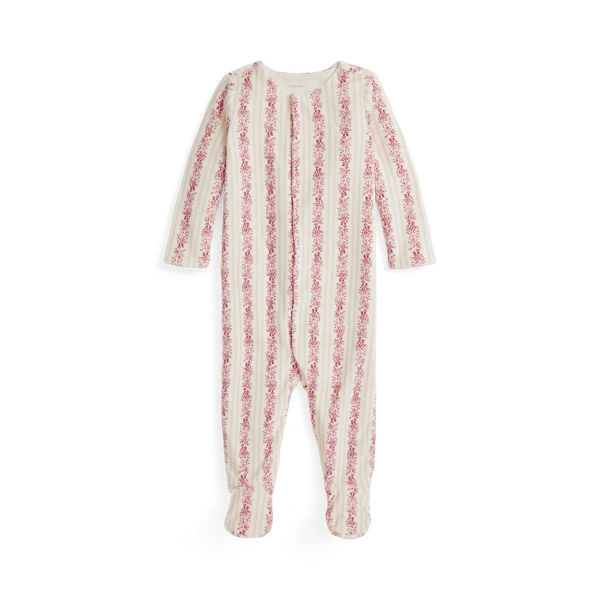Grenouillère en velours fleuri pour bébé bille | Ralph Lauren® FR