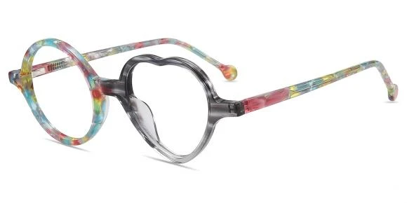 Lunettes de vue Femmes AC91247 | Motifs,Vert Acétate Moyen Cœur lunettes | Firmoo FR