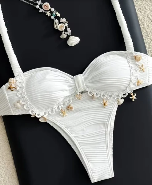 Maillot 2 pièce coquillages- Paiement Paypal