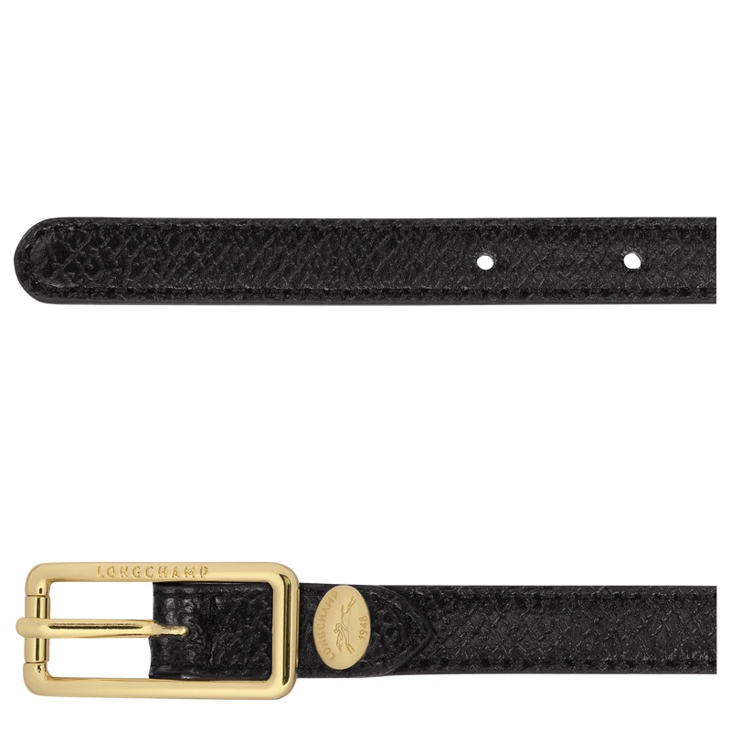 Ceinture Femme Épure Cuir - Noir | Longchamp FR
