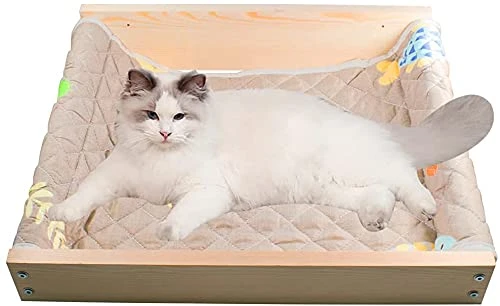 Étagères murales pour Chat Mur d'escalade en Bois Massif pour Chat Lit pour Chat Mural Kitty Fait à la Main pour Mur De Chat Plateforme De Saut Escalier en Bois Massif pour Chat Tenture Murale