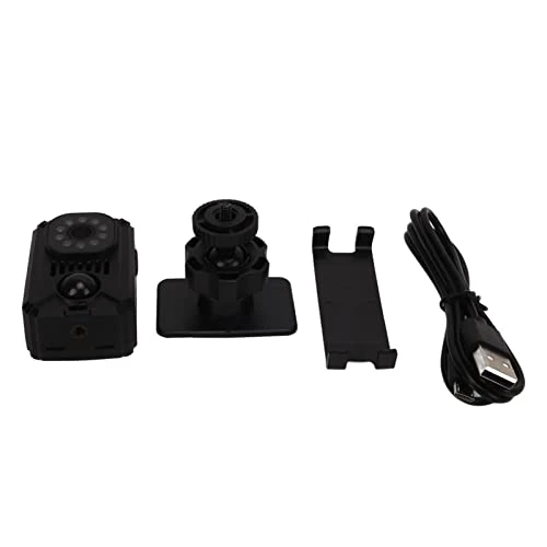 Caméra Corporelle, 1080P 120 Degrés Grand Angle 1500mah Vision Nocturne Infrarouge Mini Caméra d'action avec Support pour Vlogging