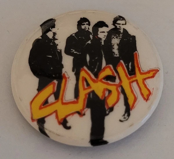 Rare original vintage Clash badge PUNK 70's