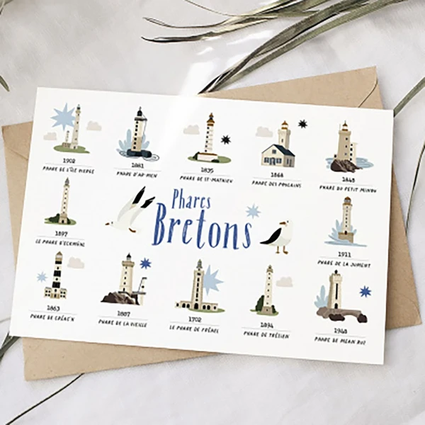 Carte - Phares Bretons - Les Petites Dates