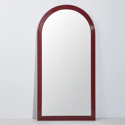 Grand miroir arche bordeaux, 81x160 cm