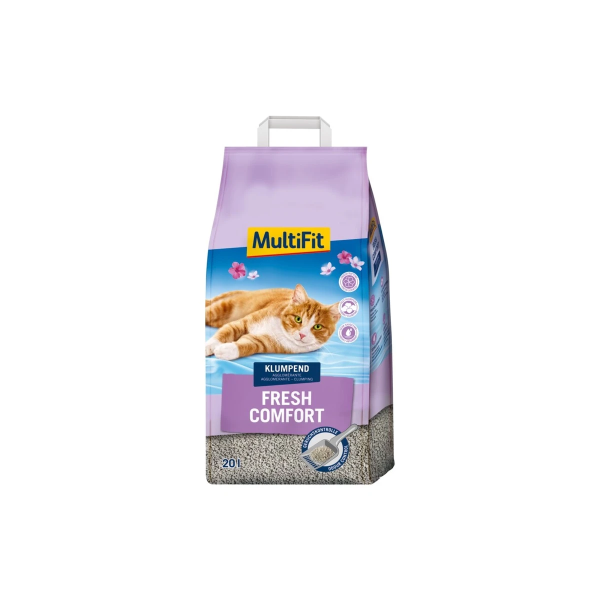 MultiFit Fresh Litière agglomérante parfumée Fresh Comfort 20 l