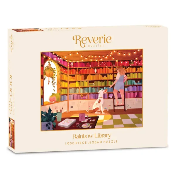 Puzzle Rainbow Library - 1000 pièces - Reverie Puzzle