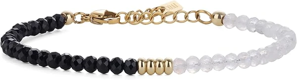 COAI Bracelet Perle Femme, Bracelet Pierre de Lune