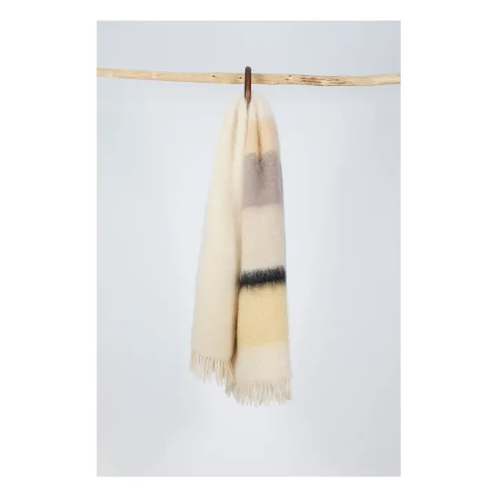 Mantas Ezcaray - Plaid en mohair Serenity - Crème | Smallable