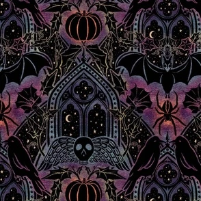 Gothic Halloween - large - Celestial Fabric | Spoonflower