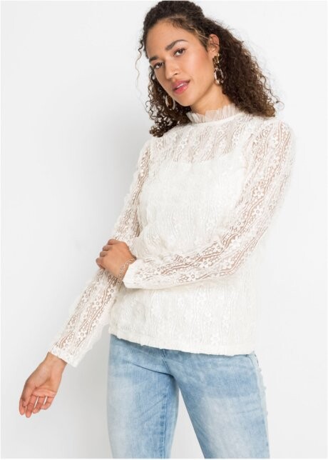 Blouse à dentelle