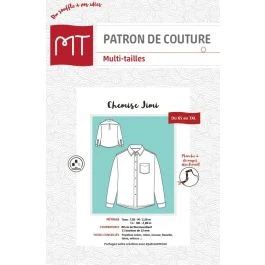 Patron MT Chemise homme JIMI XS au 3XL