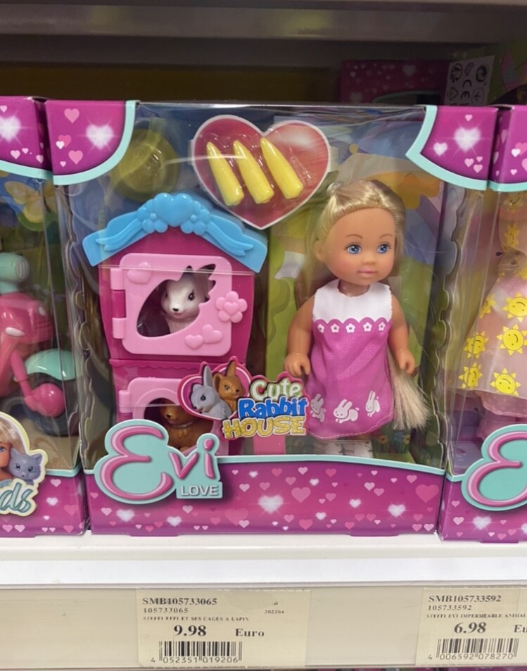 Poupée et lapin BROZE