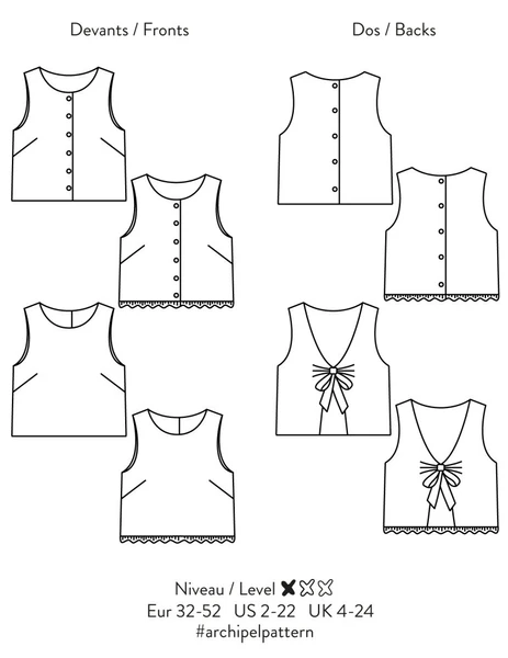 Patron Atelier Scämmit Top - Archipel