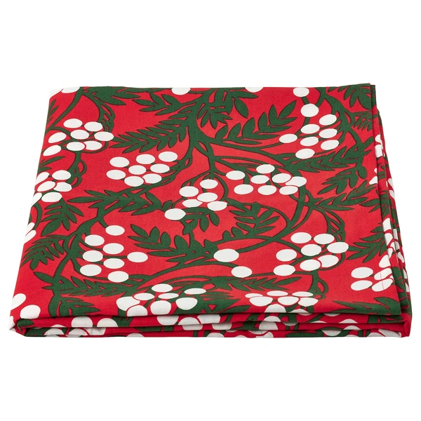 VINTERFINT Nappe - motif fruits rouges rouge 145x240 cm