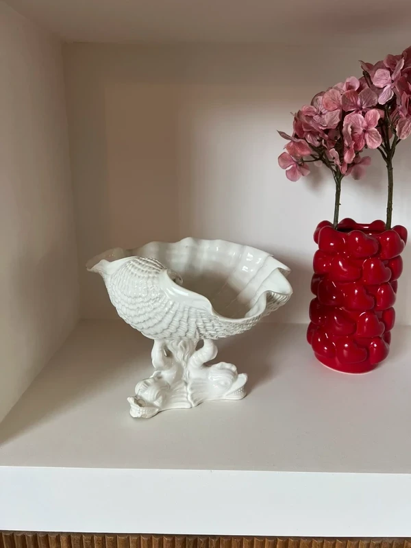 Vintage schelp schaal / decoratieschaal