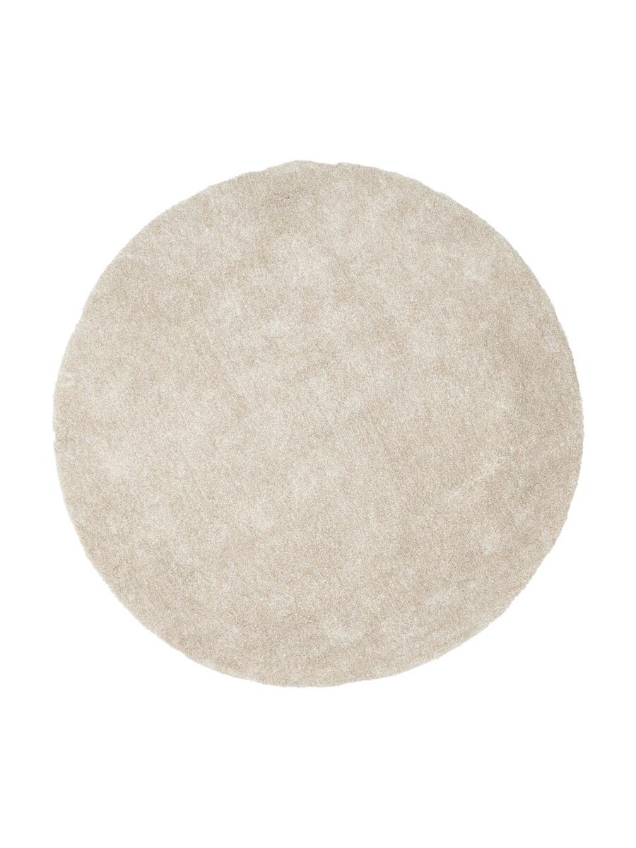 Tapis rond moelleux à poils longs beige Marsha | WestwingNow