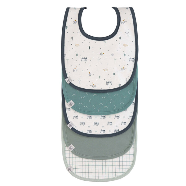 Lot de 5 Bavoirs Eponge Garden Explorer - Vert