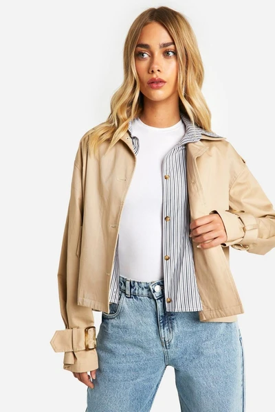 Trench rayé avec short