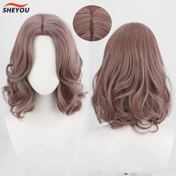 Melina Cosplay perruque Ranni courte mi séparation Taro couleur bouclés résistant à la chaleur cheveux synthétiques fête Anime perruques + bonnet de perruque - AliExpress 200000532