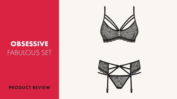 Obsessive - Ensemble de Jarretelles Fabulous - Noir