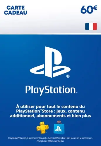 60€ Carte Cadeau PlayStation | PSN Compte Français [Code par Email]
