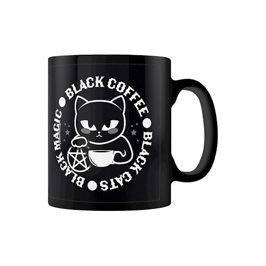 Mug chat noir, magie noire et café noir