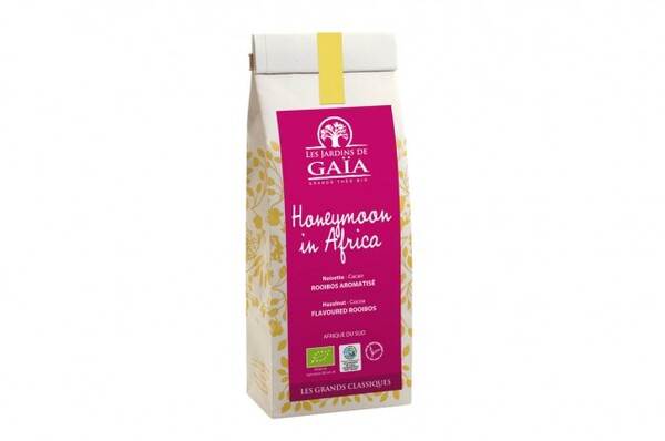 100g Rooibos bio Honeymoon in Africa - Noisette - Cacao - Les Jardins de Gaïa