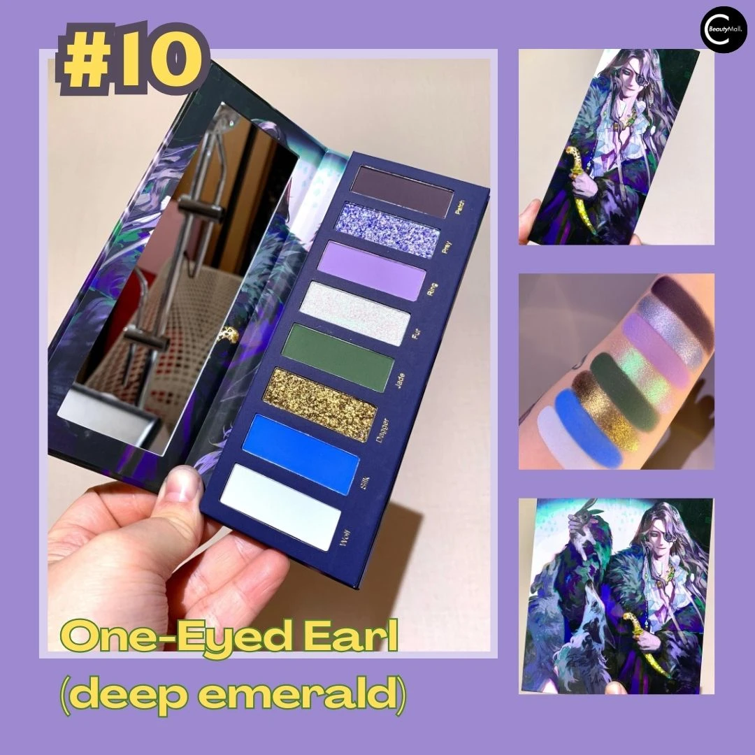 Narimi "Back to the 90s" Eyeshadow Palette - #10 One-Eyed Earl (Deep Emerald)
