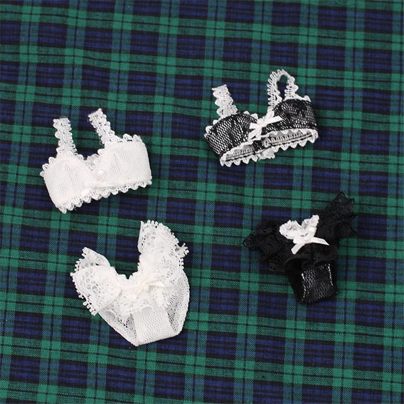 Neo Blythe Doll White Black Lace Underwear Set