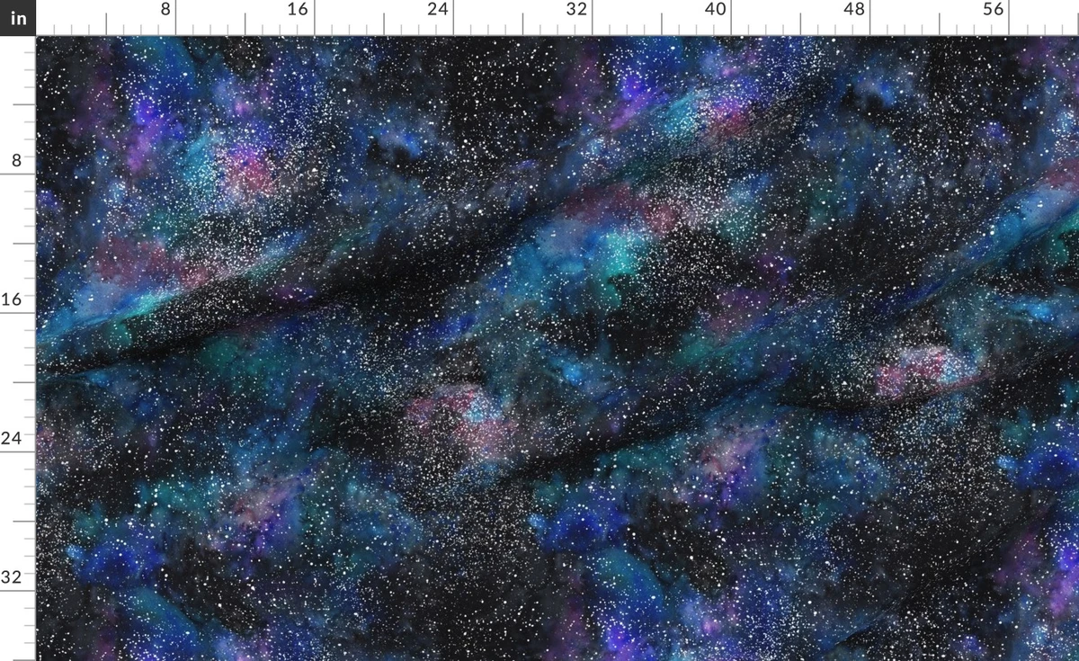 Galaxy deep space seamless, thousands of Fabric | Spoonflower