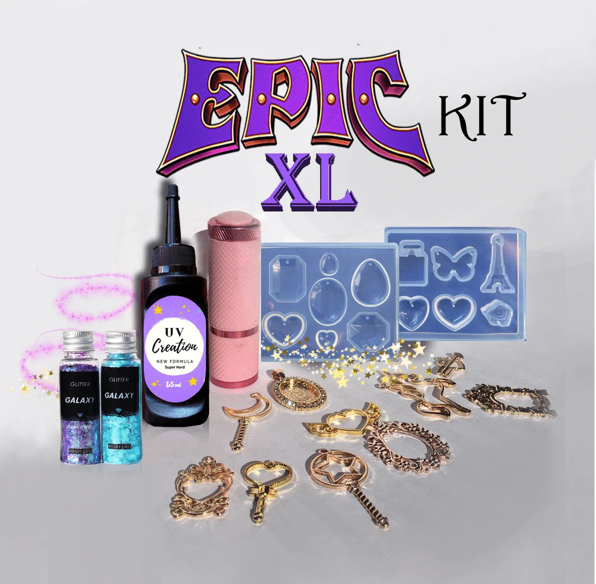 KIT DE CRÉATION DE BIJOUX AVEC Résine UV