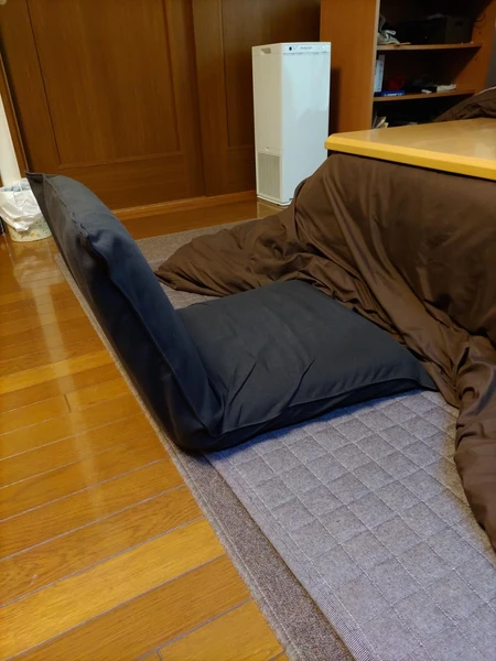 Muji 12911050 Sitting Chair, Beige, Large, Washed Cotton Canvas