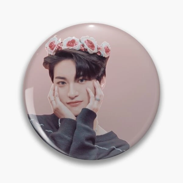 Ateez Seonghwa couronne de fleurs | Badge