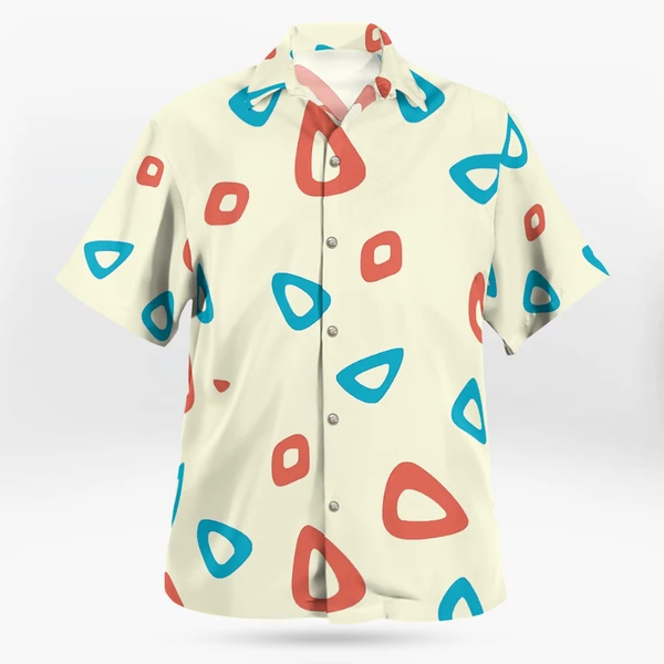 Pokemon Togepi Pattern Button Up Hawaiian Shirt - Tropi Hawaiian Shirts