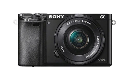 Sony ILCE6000LB Appareil Photo Numérique Hybride Capteur APSC 24,3 Mpix Autofocus ultrarapide + objectif 1650 mm rétractable noir