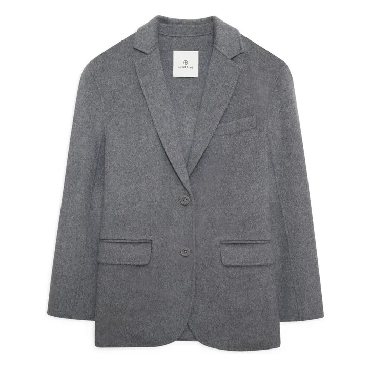 Veste Quinn Laine et Cachemire | Gris chiné