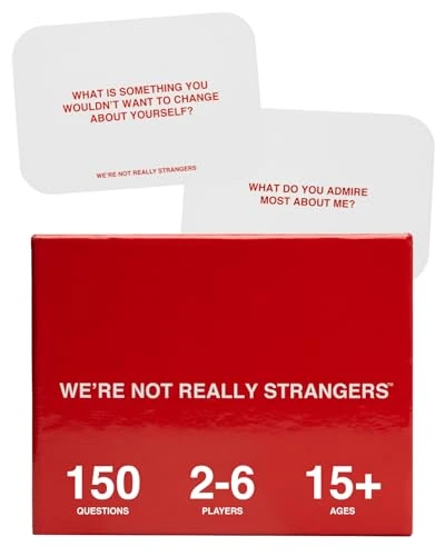 WE'RE NOT REALLY STRANGERS Jeu de cartes - un jeu de cartes interactif et brise-glace pour adultes (français non garanti)