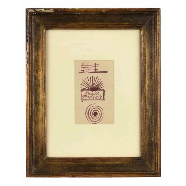 Mino Maccari, Radical Party, Drawing, 1970s