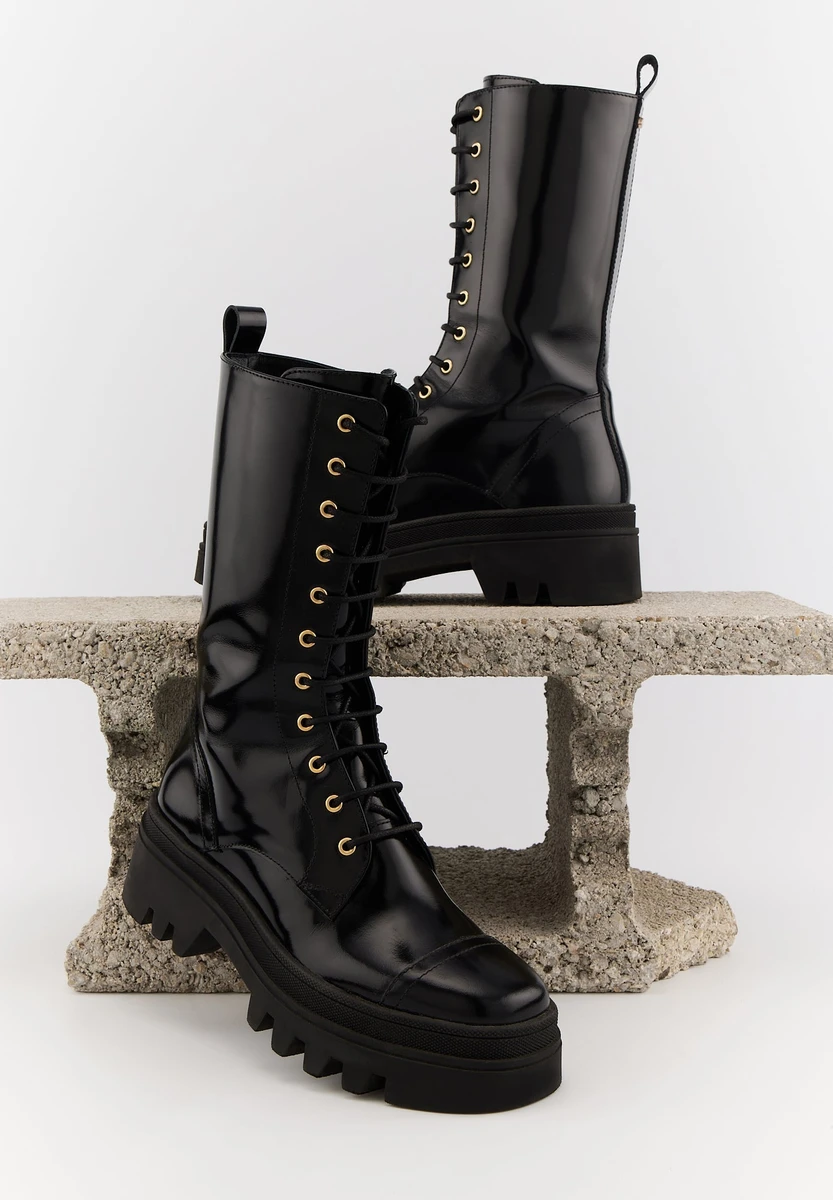 Anita-Cuir Glacé Noir