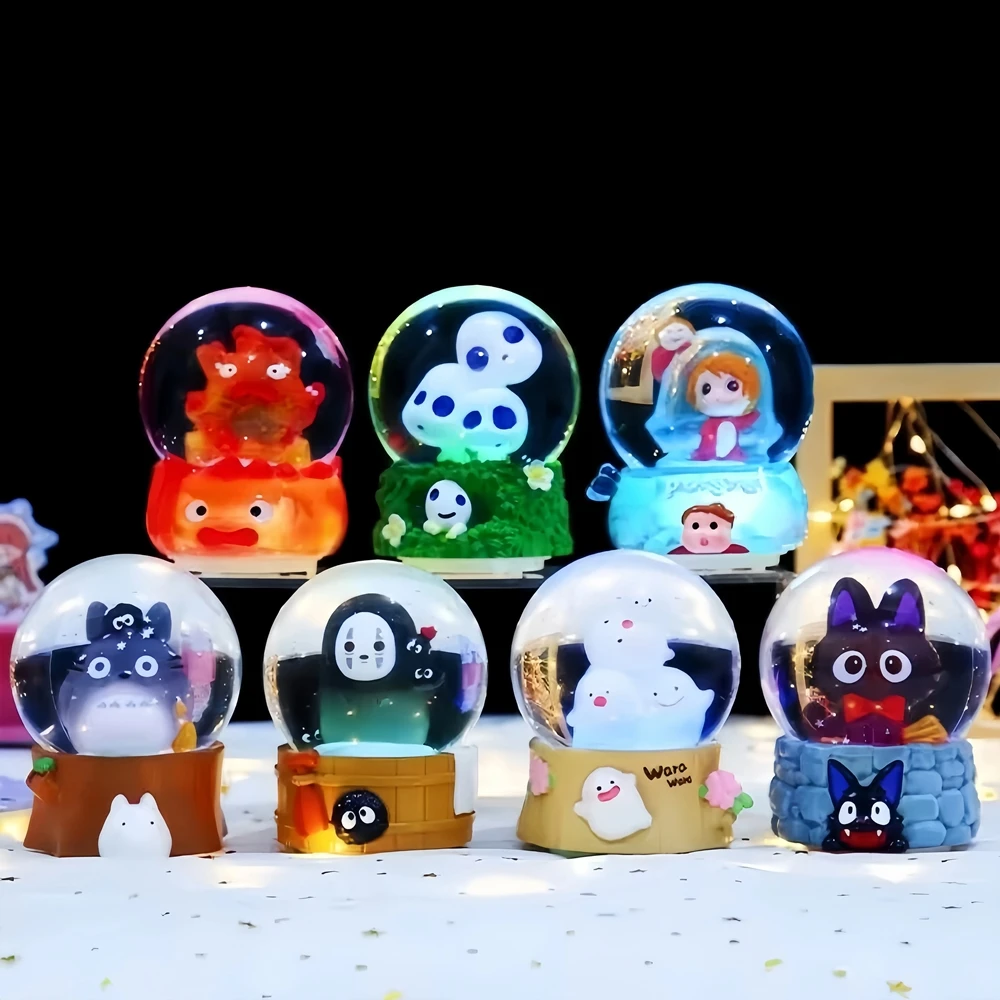 Set 6pcs Blind Box Studio Ghibli​ Crystal Ball Decor | Ghibli Merch Store