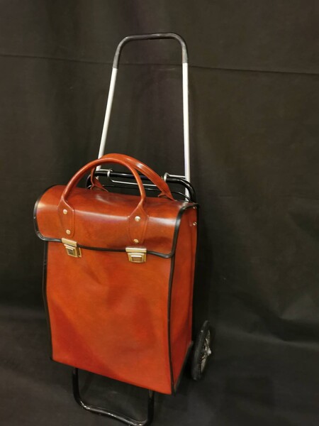 Grand Sturdy Shoppy Tote Shopper Shopping Bag Cart Shopping Rolly Rolly Shopping Aid Bag Vintage Trolley